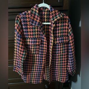 Houndstooth tweed jacket